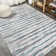 Tapis gris / turquoise Batten