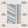 Huddersfield Rainbow Contemporary Stripe Blue/Cream/Gray Rug