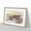 Over a Beach in New Zealand - Picture Frame Graphic Art Print-56734750-56734752