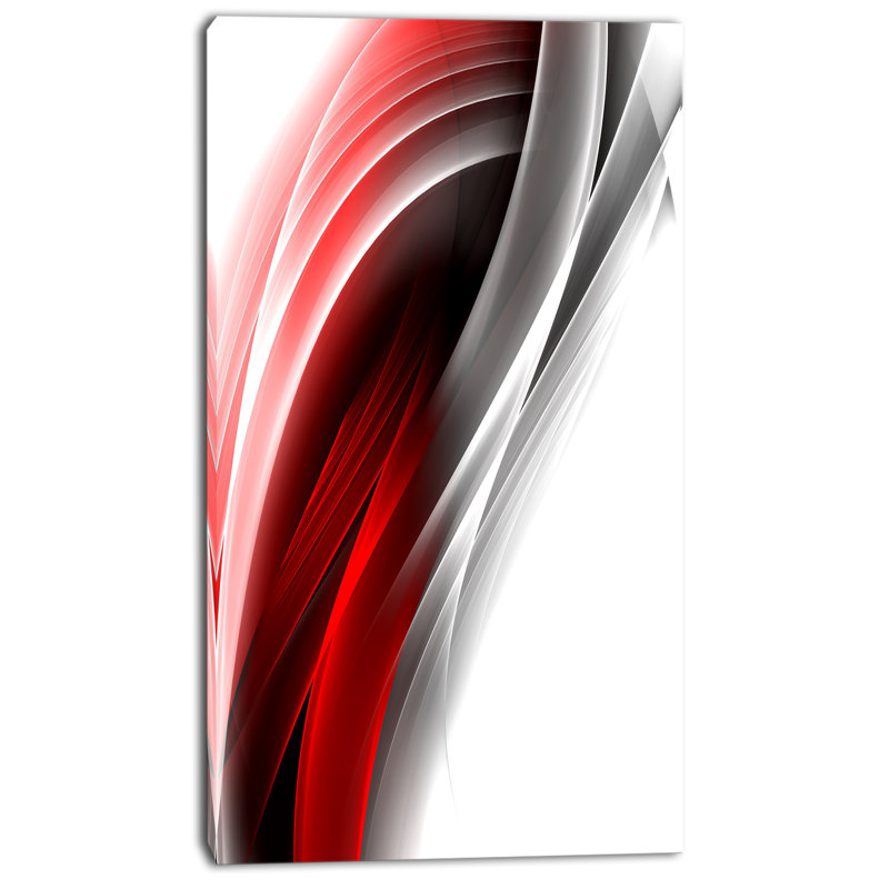 « 3d rose silver lines vertical », impression sur toile tendue, H 32 po x l 16 po x P 1 po