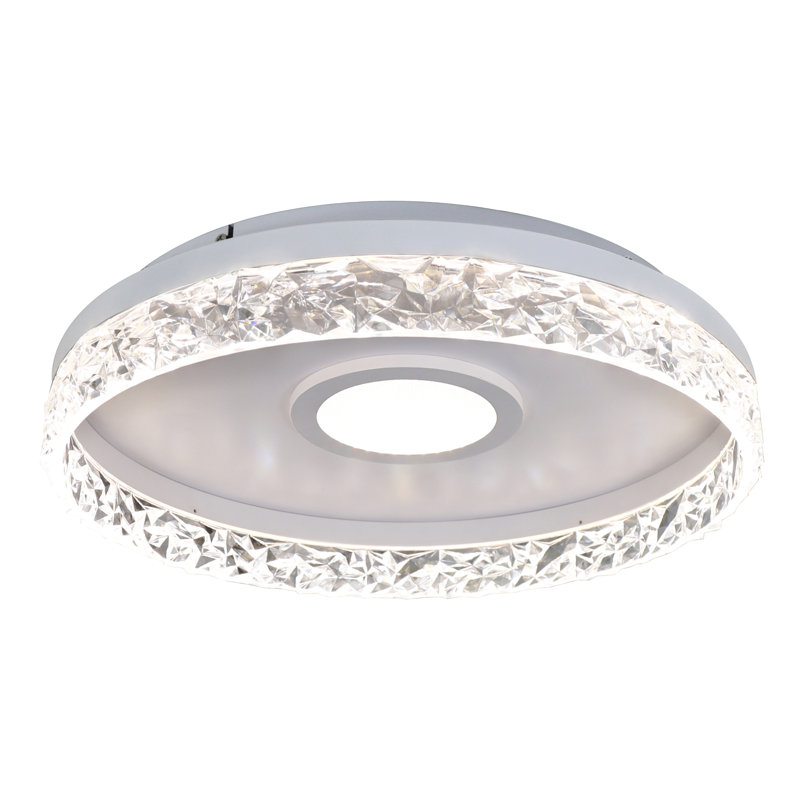 Tabita LED Ceiling Light Crystal Ceiling Light Dimmable Round Ceiling Light, 3.9" H x 19.7" W x 19.7" D