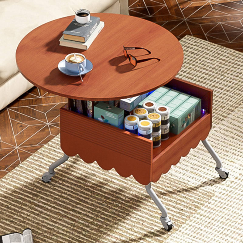 Table basse à plateau relevable 27,6 po avec éclairage multicolore