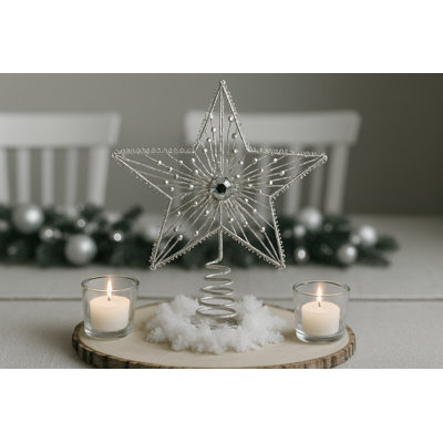 Décoration pour sommet de sapin étoile