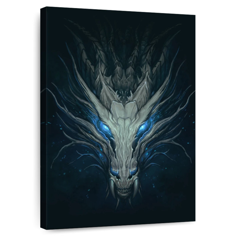 Kelan Blue Eyed Dragon, 39" H x 26" W