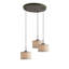 Luminaire suspendu tambour 3 lumières grappe Keiser-24062126-24062125