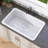 33 in. White Farmhouse Sink with Workstation Fireclay Apron Front Kitchen Sink Single Bowl Farm Sink with Cutting Board & Accessories