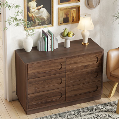 Commode Mid-Century moderne à 6 tiroirs