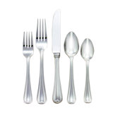 Vintage Jewel 5 Piece 18/10 Stainless Steel Flatware Set, Service for 1