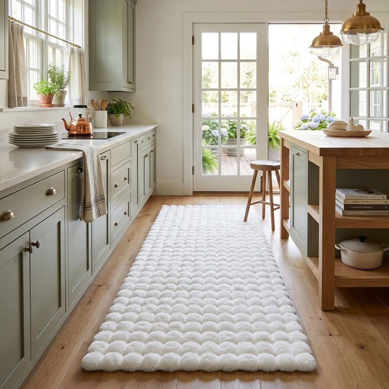 Rabit Wave White, Rectangle 80 x 150 cm