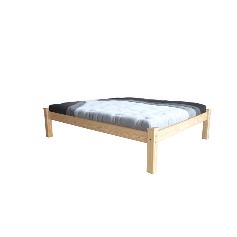 Natural Solid Wood Queen Bed Frame