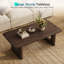 Table basse en bois massif avec pattes géométriques-518518035