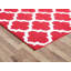 Rouge abstrait/Tapis décoratif blanc-28238205