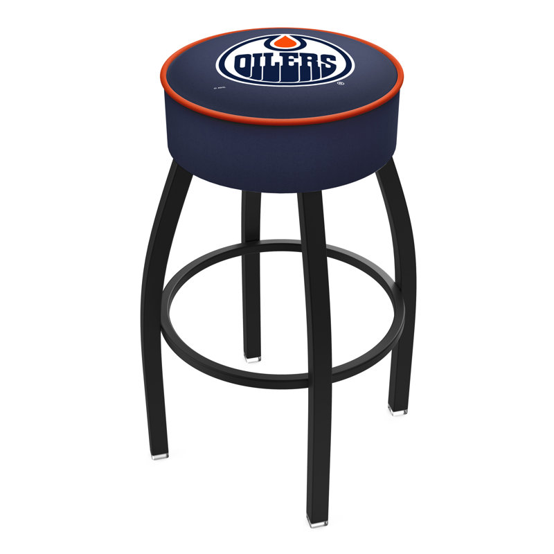 Tabouret de bar et de comptoir rond NHL, Edmonton Oilers, Tabouret de bar (assise de 30 po de hauteur)