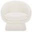Fauteuil demi-tonneau en polyester 30,7 po Genata-731110784