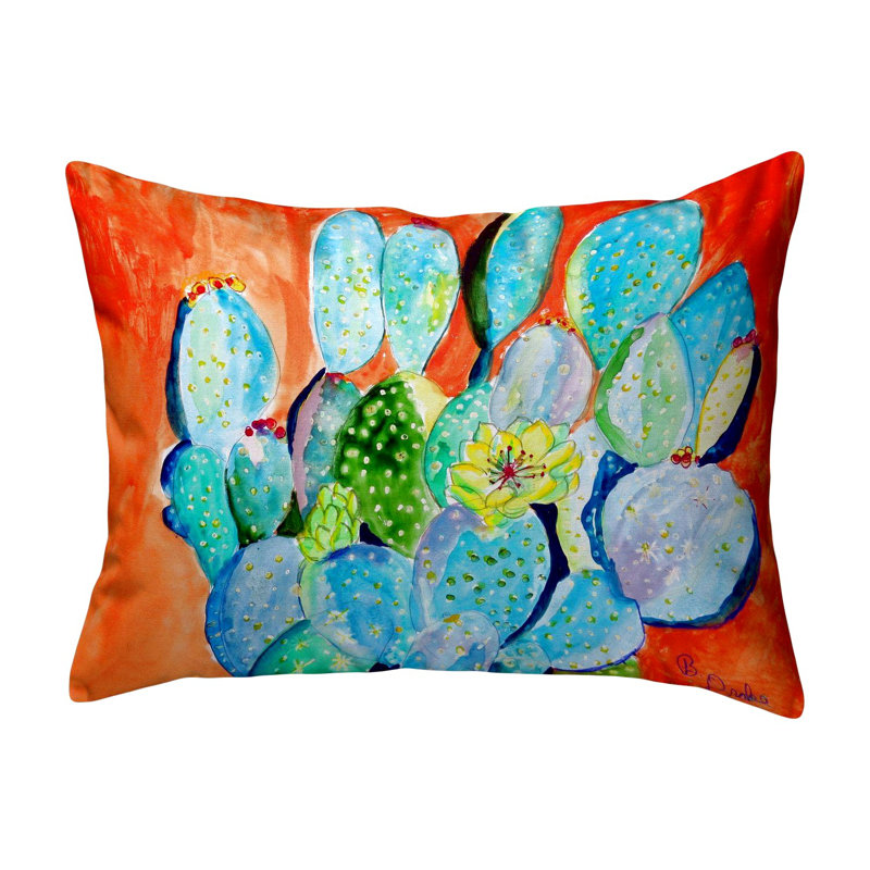 Coussin décoratif intérieur / extérieur non coordonné Cactus II
