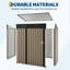 Remise de rangement extérieure, remise à outils de jardin avec toit incliné et double porte verrouillable-125302118