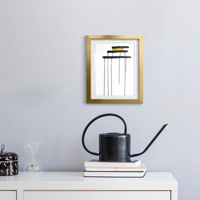 Golden Waterfall II -Framed Print