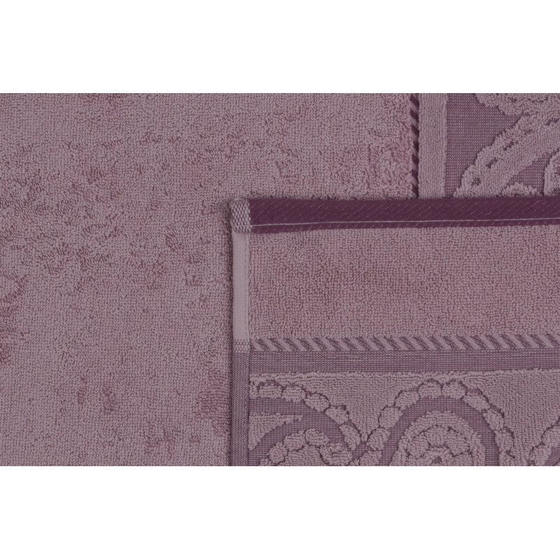 Ensemble de serviettes 100% coton 2 pièces Leshara, Lilas
