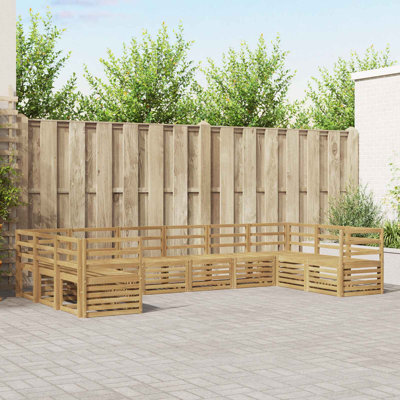 363cm Wide Patio Sectional Set