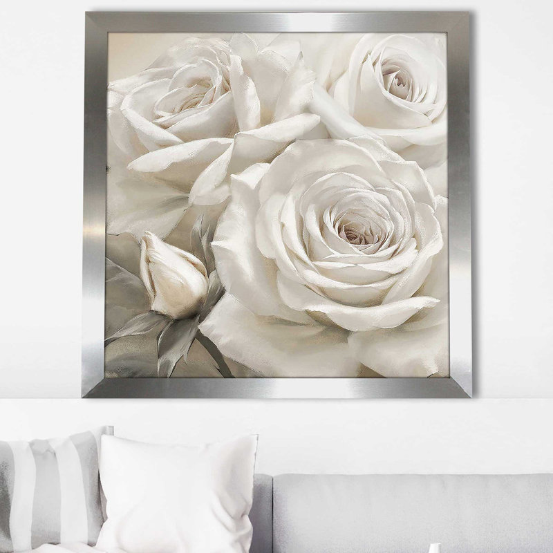 «Dreamy I Trio (Square)» par Iorg Levashov, reproduction, Encadrement argenté, H 37,5 po x l 37,5 po x P 1 po