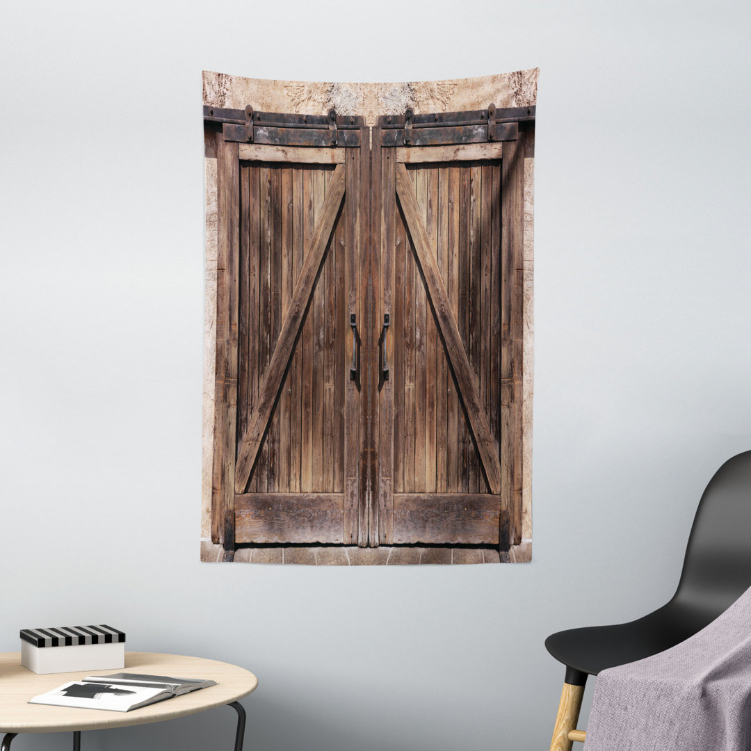 Wandbehang Scheunentür aus Holz