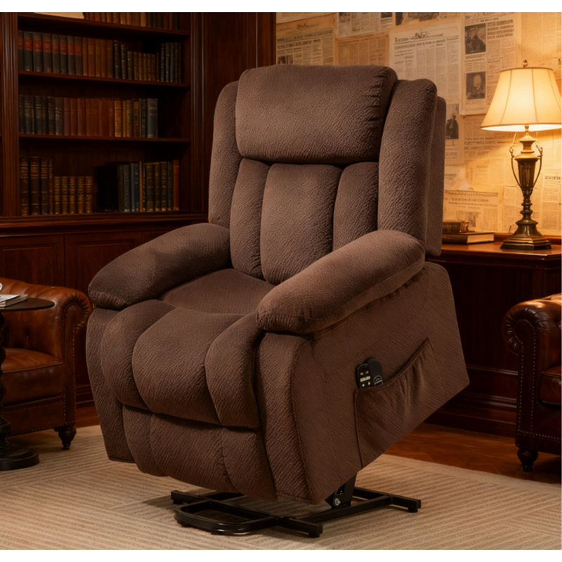 Fauteuil de massage pour personnes âgées, brun, Brun antique