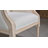 Lioren French Country Accent Chair Solid Wood Linen Upholstery