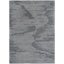 Abstract Area Rug in Blue/Ivory