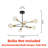 Rensselear 8-Light metal Modern Linear Sputnik Chandelier