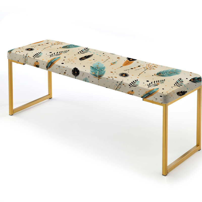 Tribal Oasis Boho Motif I - Banc rembourré or Boho