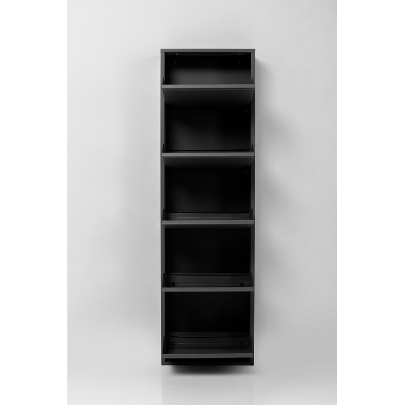 Caruso Shoe Cabinet for 10 pairs of shoes, Black