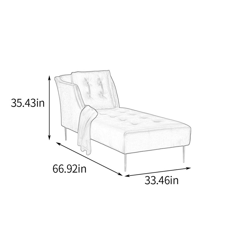 Méridiennes intérieures American Simple Living, Orienté à droite