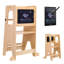 Escabeau de cuisine pour tout-petits, avec tablette à dessin, tour pour enfants pour comptoir, tabouret à hauteur réglable pour lavabo de salle de bain