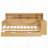 Wooden Daybed with Storage Shelves, Trundle Bed, and Integrated Study Desk for Compact Spaces-350183945