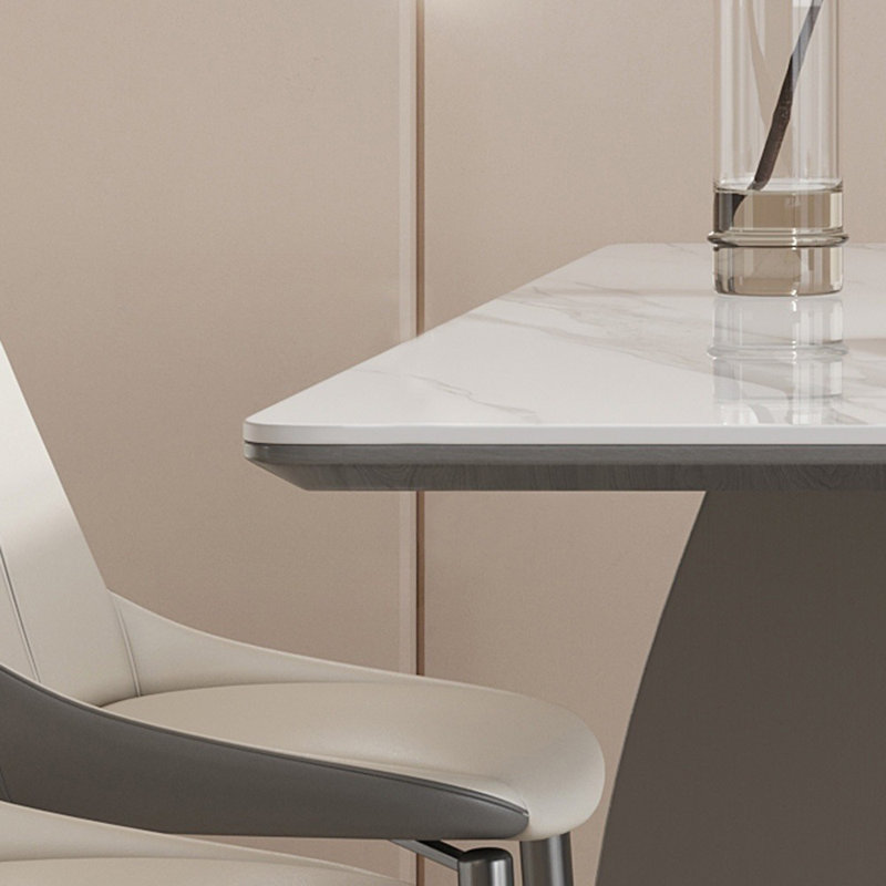 Modern light luxury rectangular dining table, 29.5"H x 70.8"L x 35.4"W