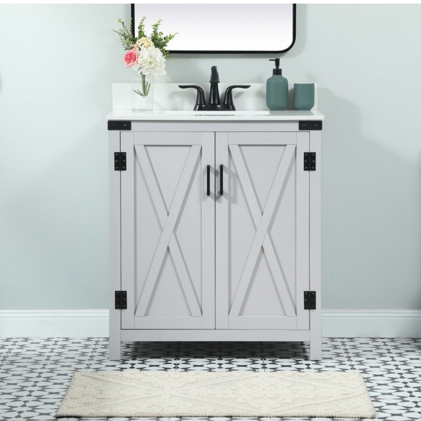 Slayton 30'' Single Bathroom Vanity, Gray