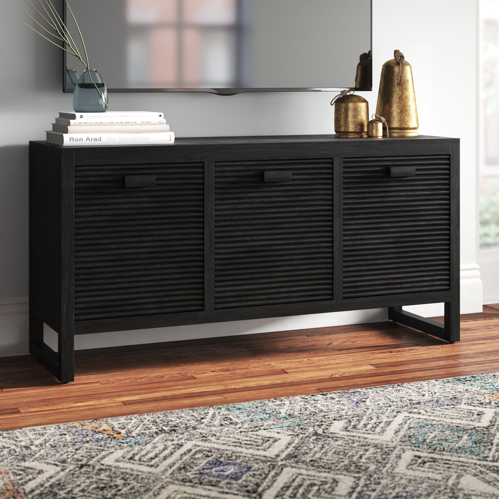 59'' Media Console, Black