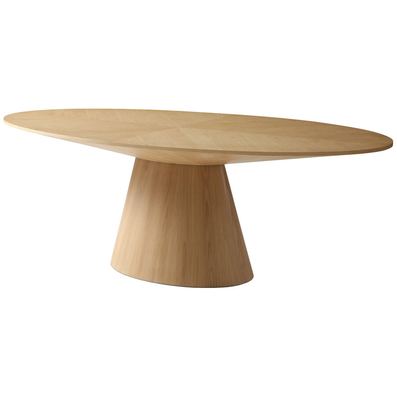 Ajeenah Oak Oval Dining Table, 30" H x 43.5" W x 90" L