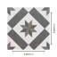 Carreau de porcelaine mat à motif Astral 10 po x 10 po