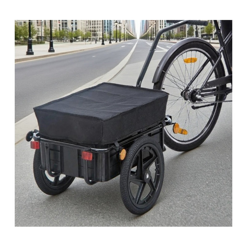 Remorque de cargaison de vélo en acier avec côtés amovibles pour le transport extérieur