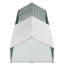 Cage à lapin 118,11 x 314,96 x 78,74 po, enclos en cuivre gris avec ventilation