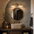 2‑Light Antique Brass Vanity Wall Sconce