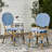 Outdoor Pe Chairs, French Style, Aluminum, Navy Blue, Print, Rust Garden Bistro Aluminum Frame, , Furniture