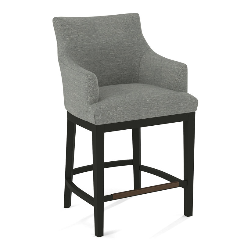 Upholstered Counter Stool, Black, 61412-32