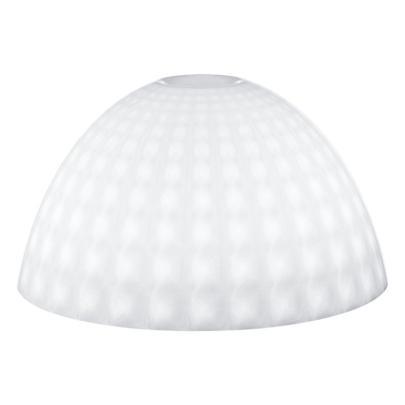 Stella 23.6cm H Plastic Bowl Pendant Shade ( Screw On ), White