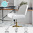 Hargrove Martha Stewart Upholstered Armless Swivel Home Office Chair-89798281-89812397