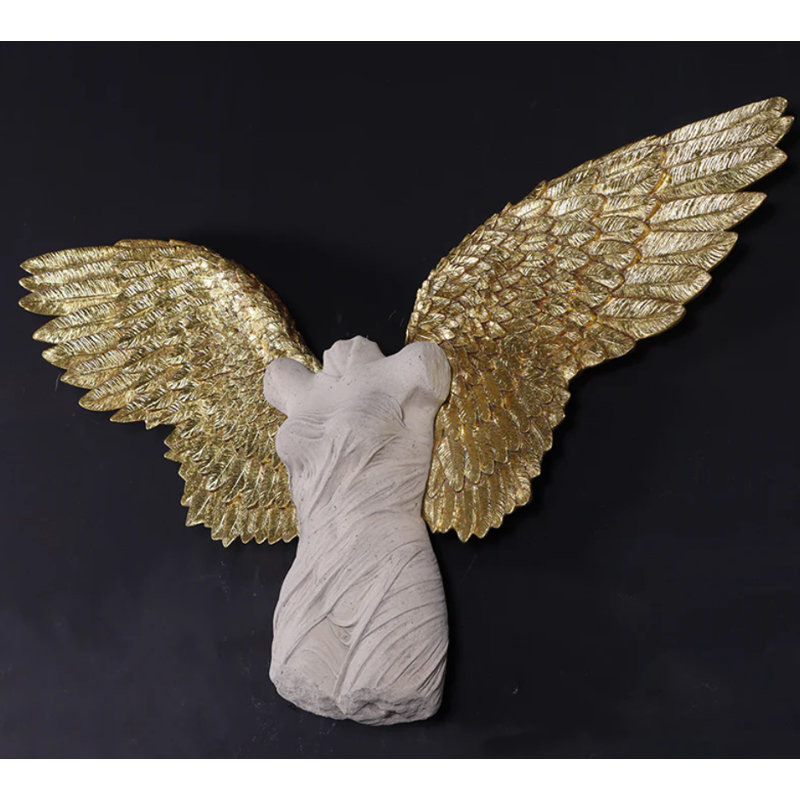 Statue de décoration murale petites ailes d'ange