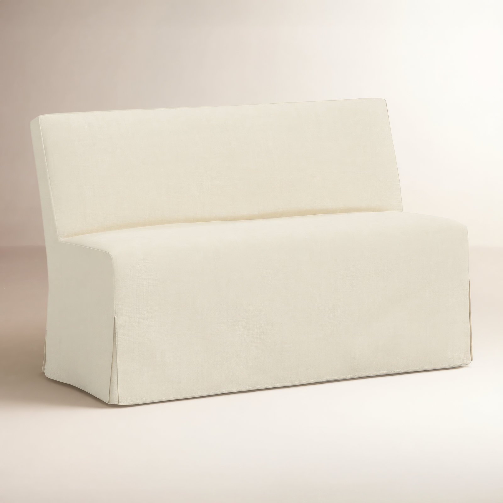 Stoffer Home x Cloth & Co. Lindy Upholstered Bench, Relaxed Linen Cream