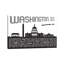 Washington DC Neighbours - Reproduction d'art textuel sur toile tendue-55903496