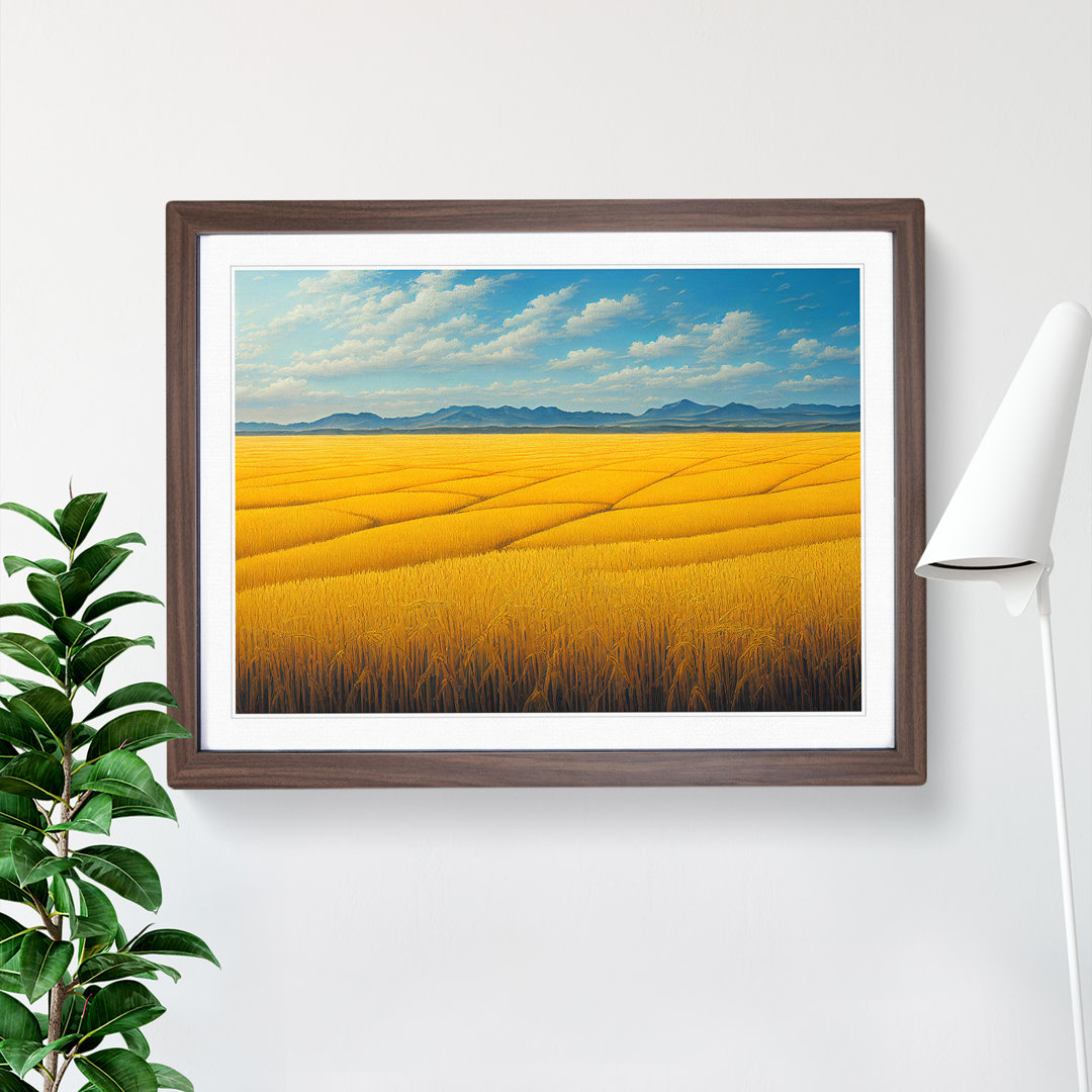 Miraculous Wheat Field - Framed Print